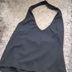 Garage black halter top